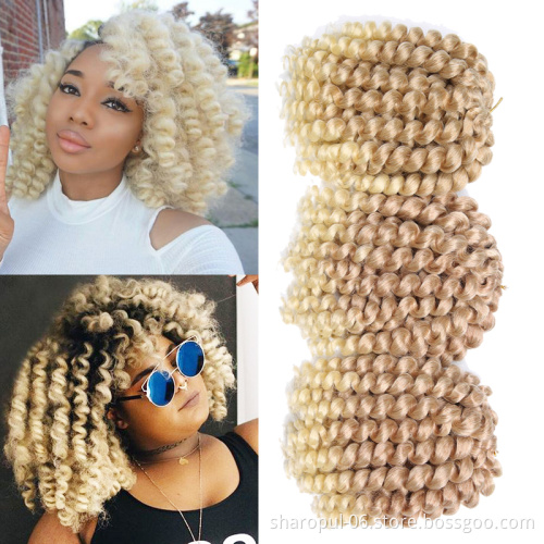 Artificial Hair Short bob Wand Loose Curl Crochet Braid Hair Synthetic Hair